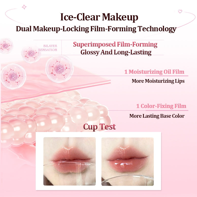 VEECCI Lip Gloss Shine Moisturizing Whitening Non-Stick Cup Lasting Six Colors Lipstick 2g