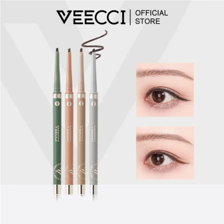 VEECCI Eyeliner Gel Pen Waterproof Sweat Resistant Durable - Brown