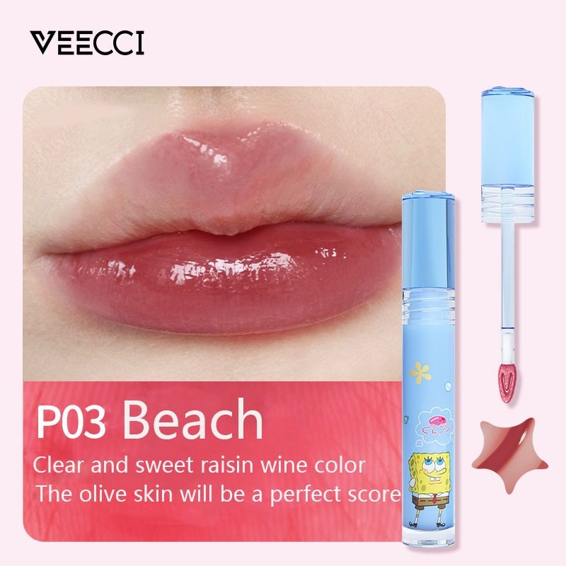 VEECCI x SpongeBob Gloss Lipmatte Long Lasting 24H Waterproof Non-fading (2g )