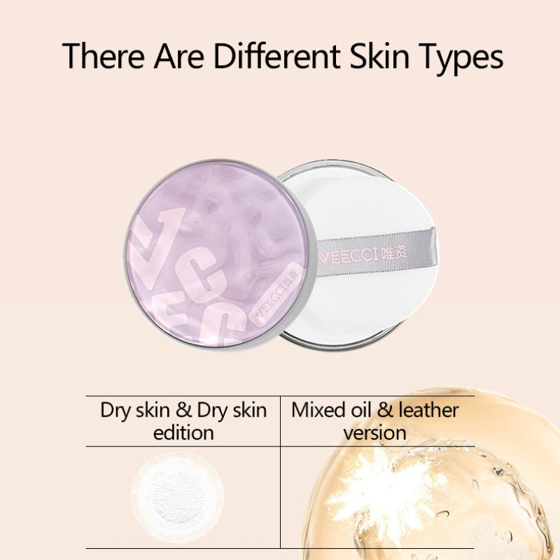 VEECCI Loose Powder Oil Control Matte Waterproof Lasting 8 Hour with Face Powder Puff 6.5g