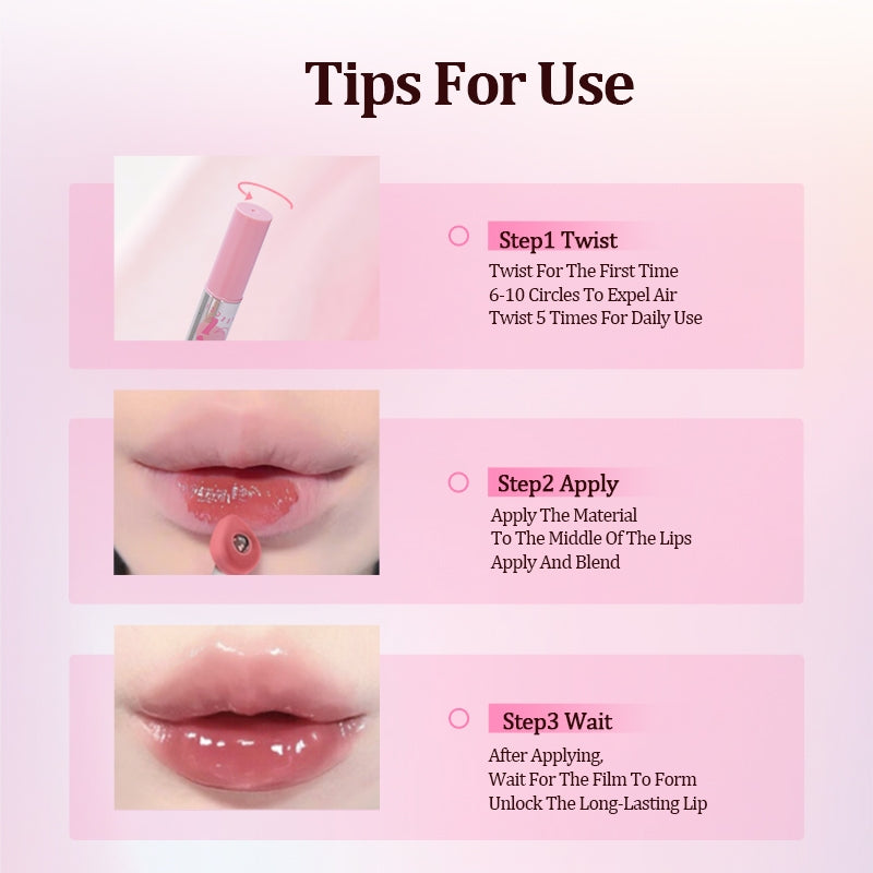 VEECCI Lip Gloss Shine Moisturizing Whitening Non-Stick Cup Lasting Six Colors Lipstick 2g