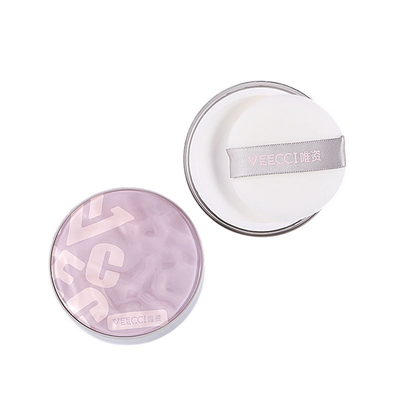 VEECCI Loose Powder Oil Control Matte Waterproof Lasting 8 Hour with Face Powder Puff 6.5g