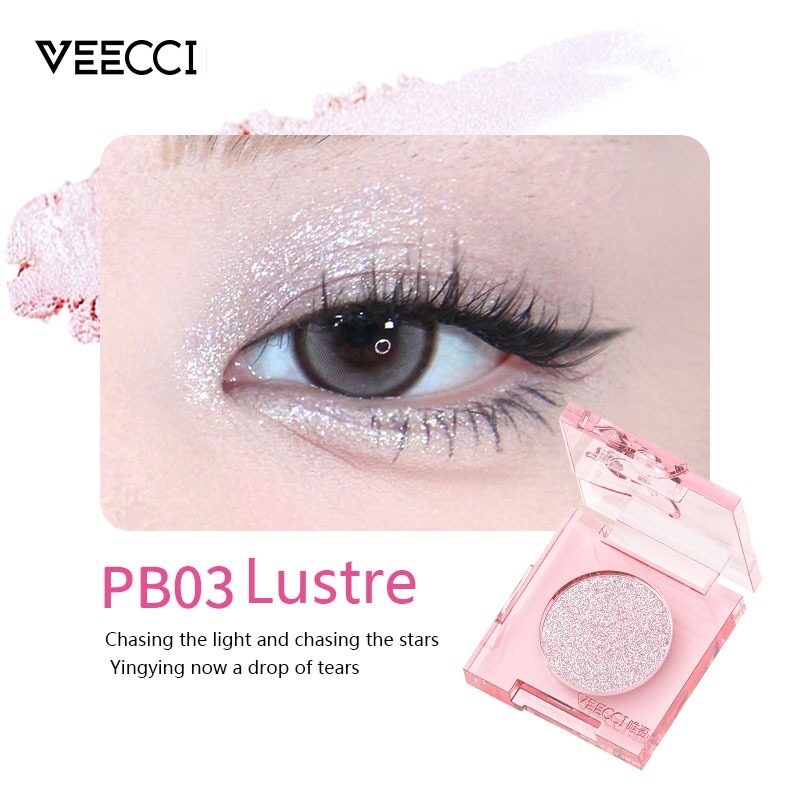 VEECCI Sponge Bob Eye Shadow Palette Monochrome Glitter Long-Lasting Waterproof (2g)