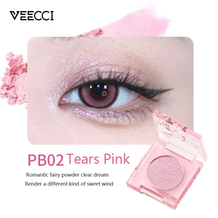 VEECCI Sponge Bob Eye Shadow Palette Monochrome Glitter Long-Lasting Waterproof (2g)