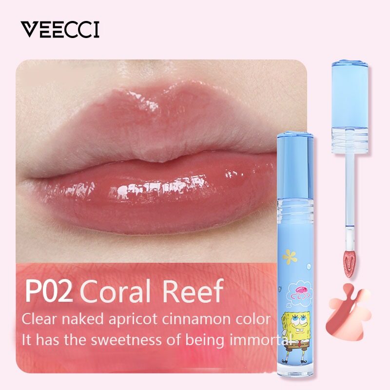 VEECCI x SpongeBob Gloss Lipmatte Long Lasting 24H Waterproof Non-fading (2g )