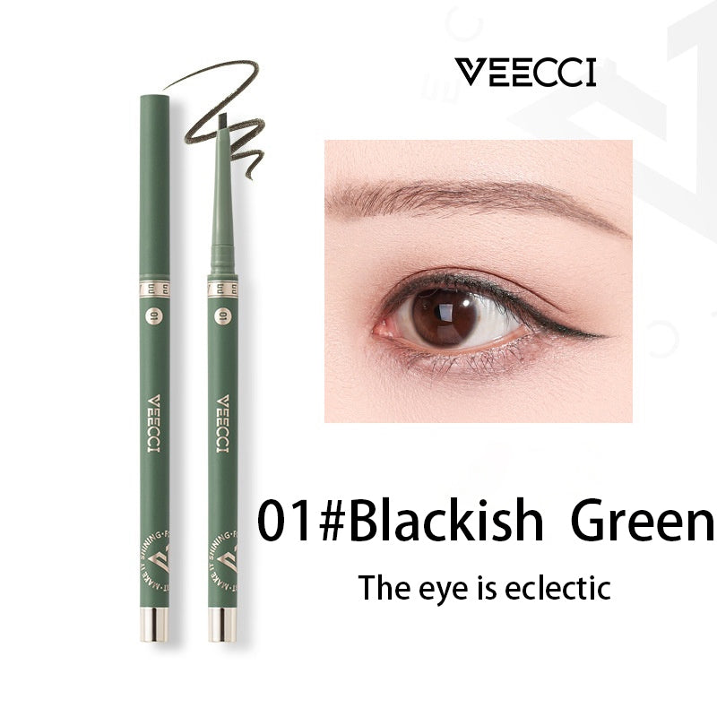 VEECCI Eyeliner Gel Pen Waterproof Sweat Resistant Durable - Brown