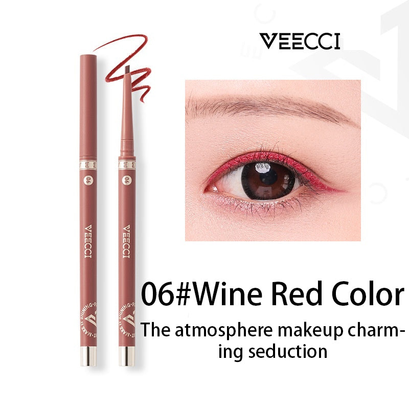 VEECCI Eyeliner Gel Pen Waterproof Sweat Resistant Durable - Brown