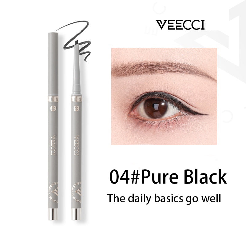 VEECCI Eyeliner Gel Pen Waterproof Sweat Resistant Durable - Brown