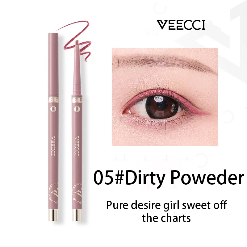 VEECCI Eyeliner Gel Pen Waterproof Sweat Resistant Durable - Brown