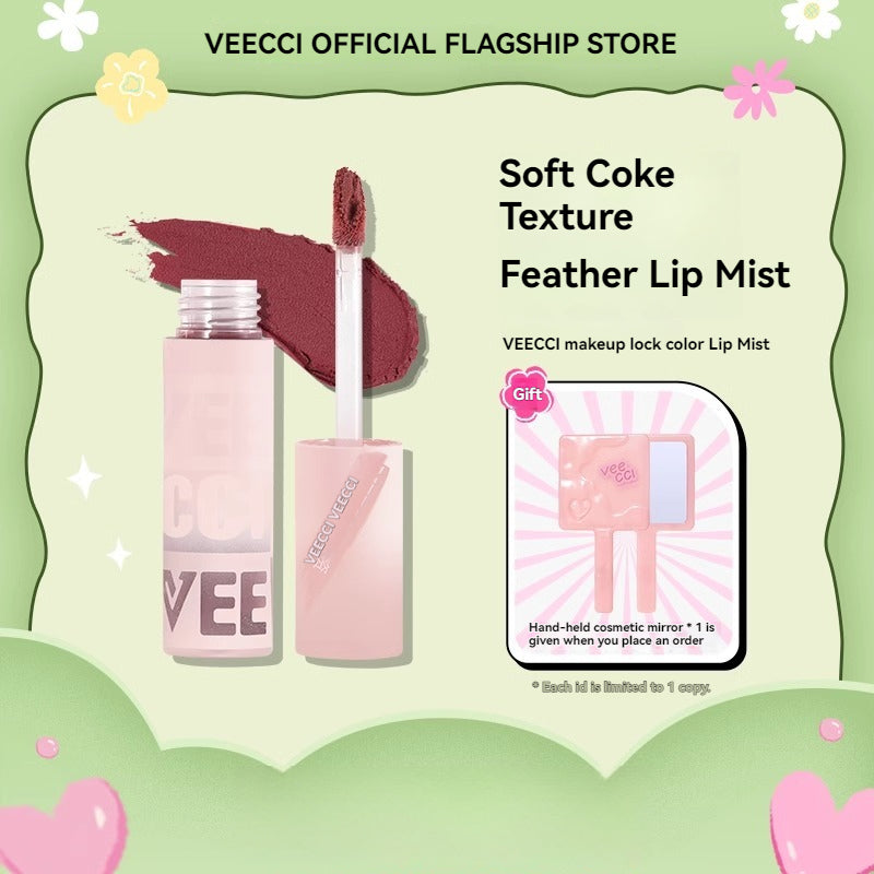 VEECCI Lip Glaze & Lip Mud Lipmatte Makeup Moisturizing Long Lasting Beauty -8 color
