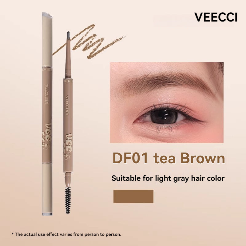 VEECCI Eyebrow Pencil Waterproof Long Lasting 24H Natural Smooth Wild Eyebrows Makeup