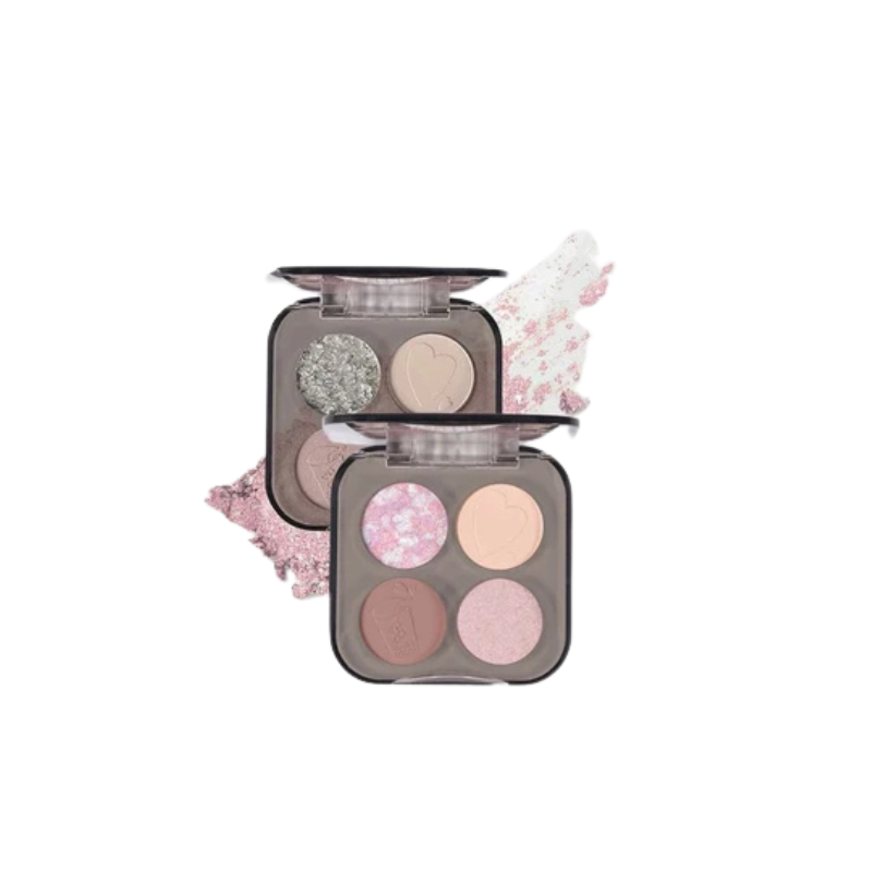 VEECCI Eyeshadow Palette Matte Glitter Shine Waterproof Long-Lasting (5.2g)