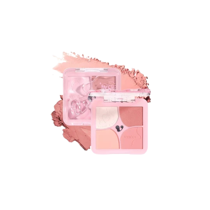 VEECCI Powder Blusher Highlight 4 in 1 Cream Matte Multi Purpose (6g)