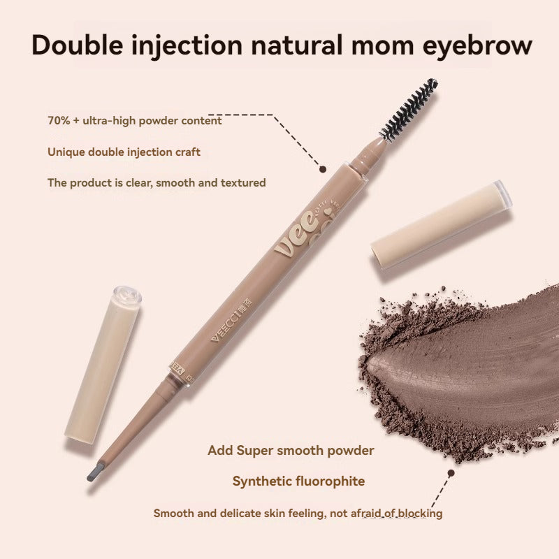VEECCI Eyebrow Pencil Waterproof Long Lasting 24H Natural Smooth Wild Eyebrows Makeup