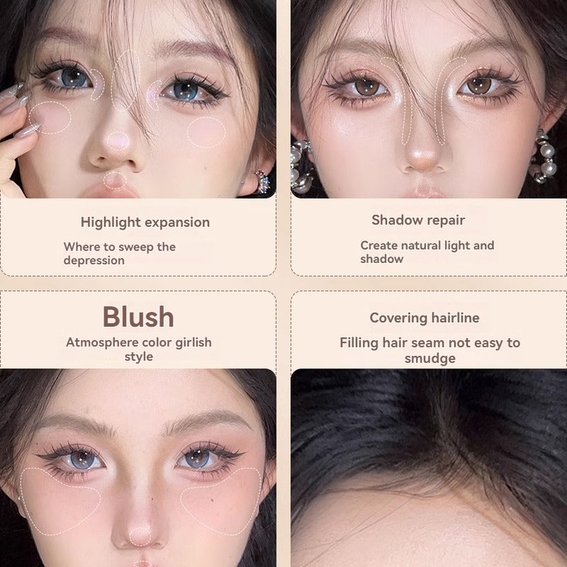 VEECCI Contour Highlight Palette Brightens Skin Tone Natural Long-lasting Waterproof Makeup 8g