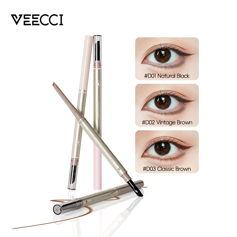 VEECCI Large-Capacity Eyeliner Gel Pen | 145mg Smooth Glide Formula | Waterproof & Smudge-Proof Precision Liner