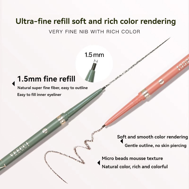 VEECCI Eyeliner Gel Pen Waterproof Sweat Resistant Durable - Brown