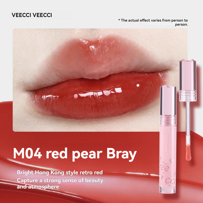 VEECCI Lip Gloss & Lip Glaze Lipstick Oil Moisturizing Nude Color Does Not Take Off Makeup