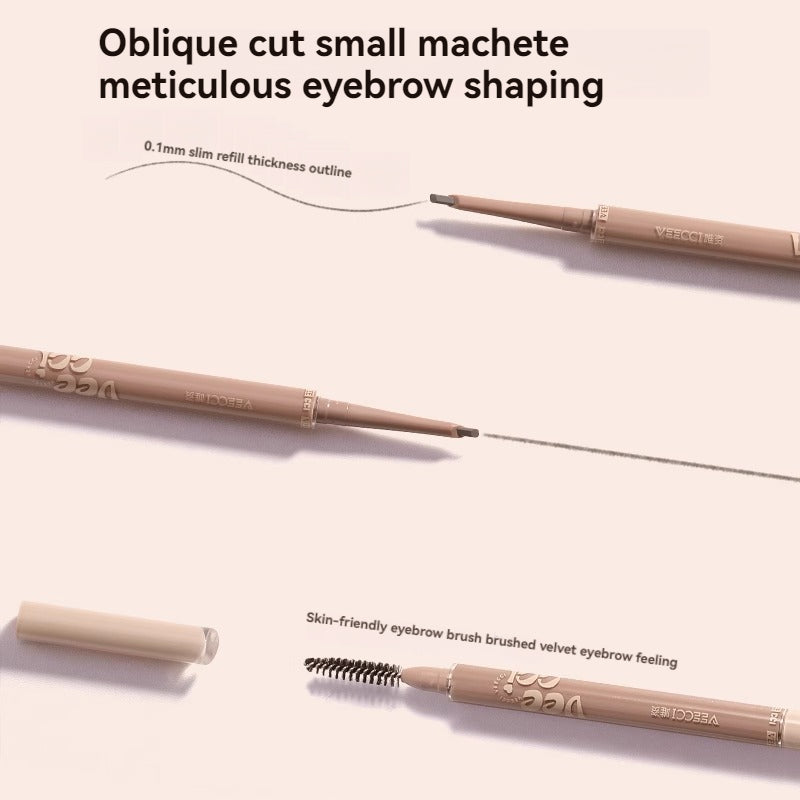 VEECCI Eyebrow Pencil Waterproof Long Lasting 24H Natural Smooth Wild Eyebrows Makeup