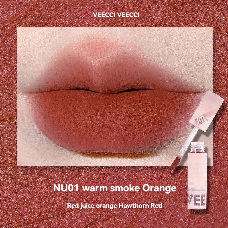 VEECCI Lip Glaze & Lip Mud Lipmatte Makeup Moisturizing Long Lasting Beauty -8 color