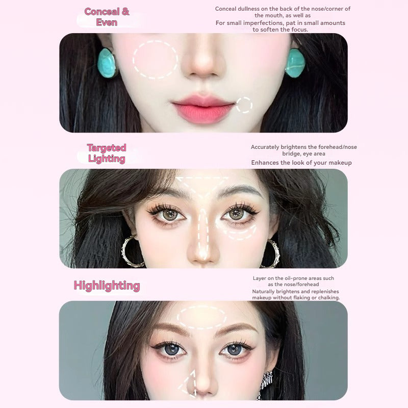 VEECCI Highlight Palette Matte Texture Fine Powder Even Skin Tone (3g)