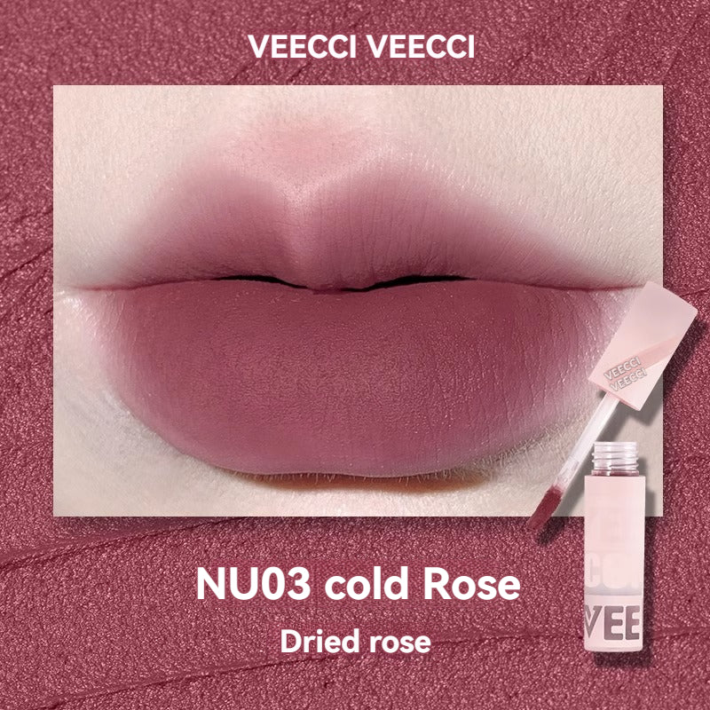 VEECCI Lip Glaze & Lip Mud Lipmatte Makeup Moisturizing Long Lasting Beauty -8 color