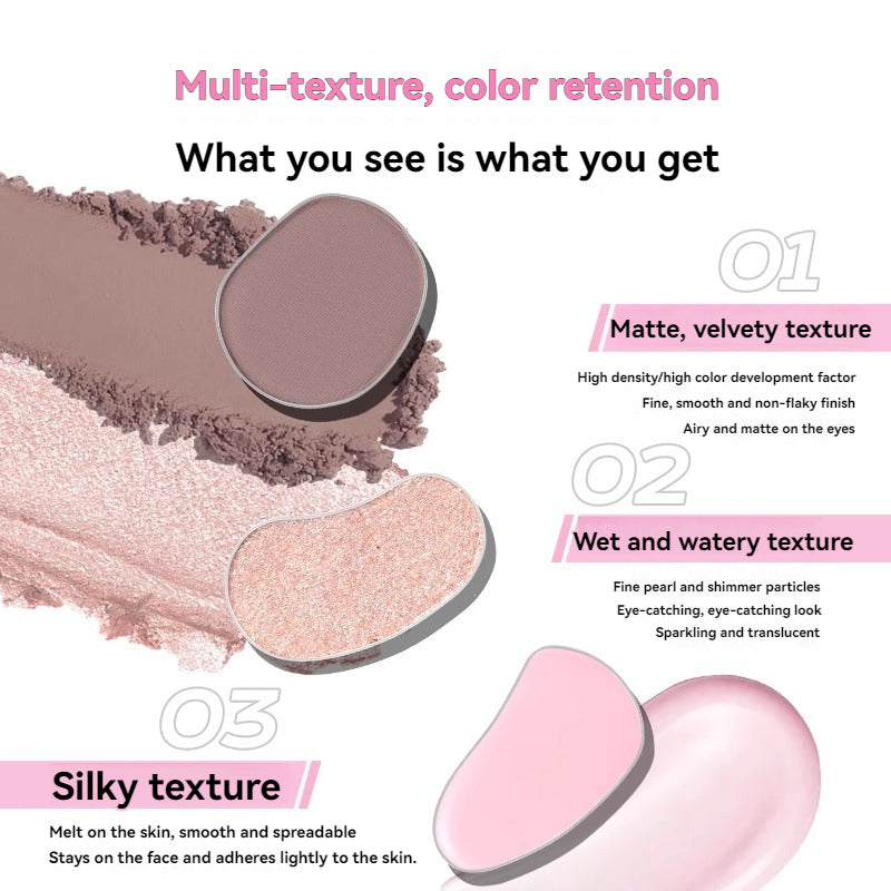 VEECCI The Great Artist Eyeshadow Matte Shimmer Seven Colors Multipurpose Portable Eye Shadow Palette 6.5g
