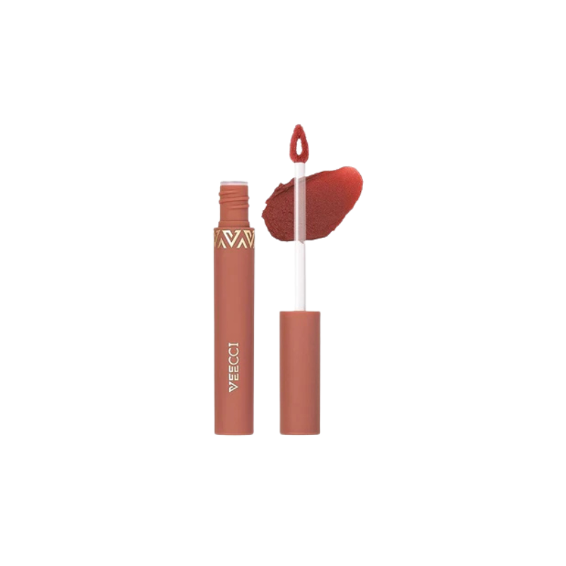 VEECCI Lipstick Velvet Lip Gloss Waterproof Long Lasting Lip Tint High Pigment Smooth Cosmetic