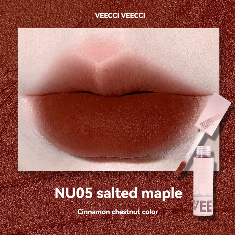 VEECCI Lip Glaze & Lip Mud Lipmatte Makeup Moisturizing Long Lasting Beauty -8 color