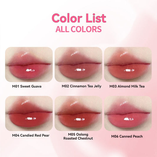 VEECCI Shuiyang essence Lipstick Pagpapakita ng labi Solid Honey Glitter Mirror Lip Glaze