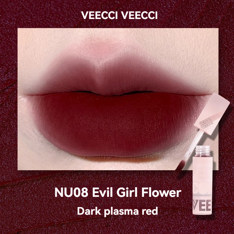 VEECCI Lip Glaze & Lip Mud Lipmatte Makeup Moisturizing Long Lasting Beauty -8 color