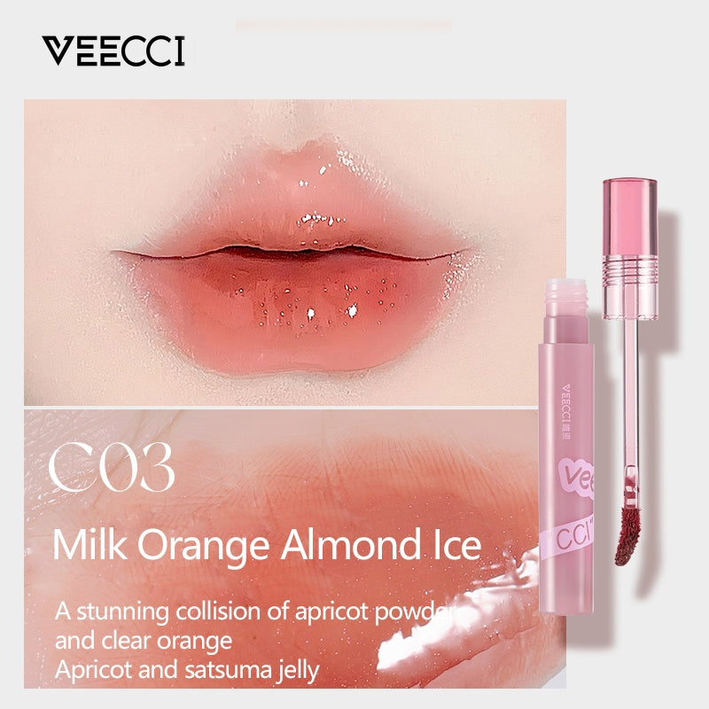 VEECCI Liquid Lip Gloss & Lipmatte Makeup Waterproof Non-stick Lip Makeup (1.7g)