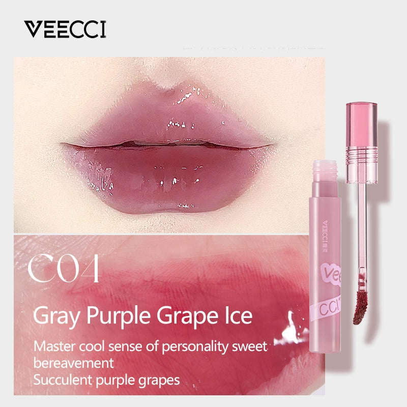 VEECCI Liquid Lip Gloss & Lipmatte Makeup Waterproof Non-stick Lip Makeup (1.7g)