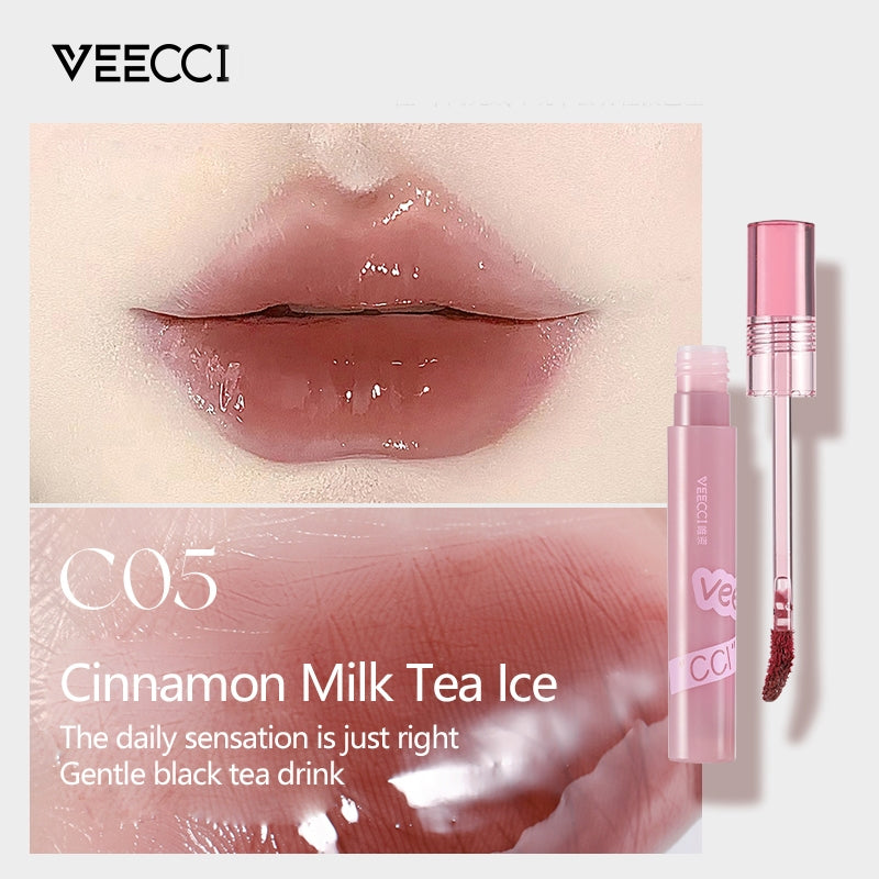VEECCI Liquid Lip Gloss & Lipmatte Makeup Waterproof Non-stick Lip Makeup (1.7g)