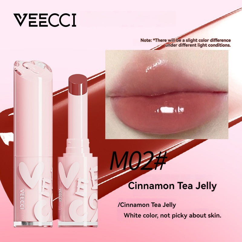 VEECCI Shuiyang essence Lipstick Pagpapakita ng labi Solid Honey Glitter Mirror Lip Glaze
