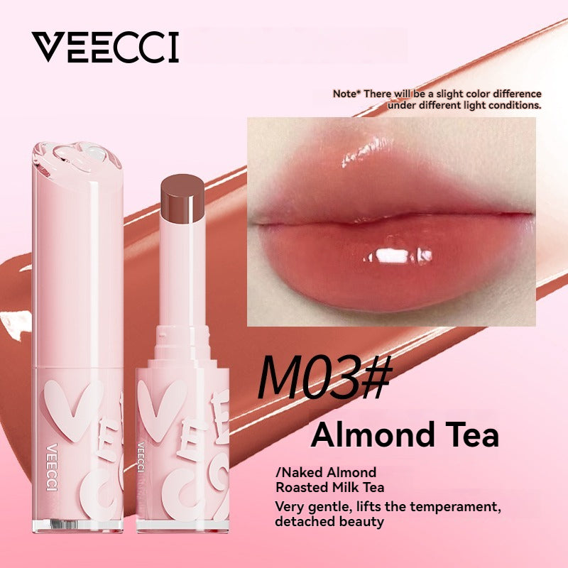 VEECCI Shuiyang essence Lipstick Pagpapakita ng labi Solid Honey Glitter Mirror Lip Glaze