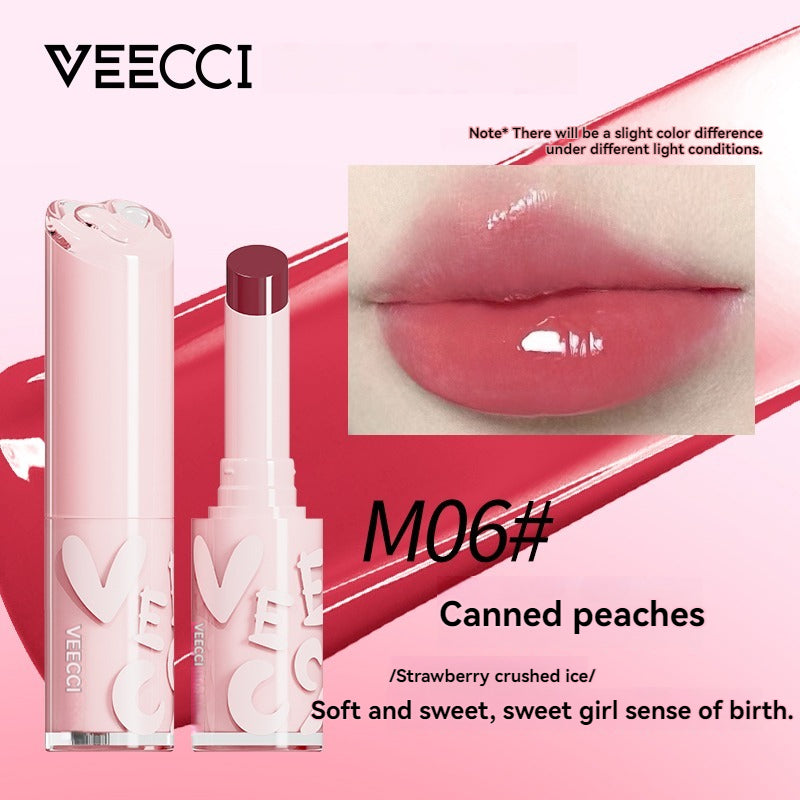VEECCI Shuiyang essence Lipstick Pagpapakita ng labi Solid Honey Glitter Mirror Lip Glaze