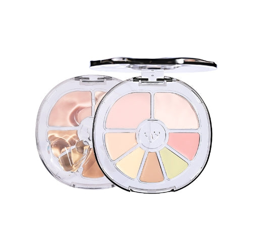 VEECCI silky smooth seven-color concealer palette conceals flaws without leaving any marks