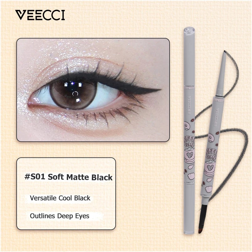 VEECCI Double Head Eyeliner Gel Pen Waterproof And Sweat Resistant