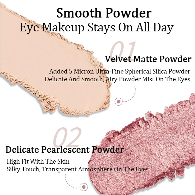 VEECCI Eye Shadow Board 10 Pink Durable Smooth (4.2g)