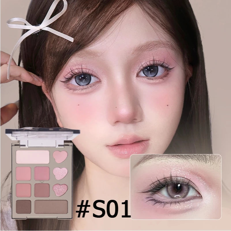 VEECCI Eye Shadow Board 10 Pink Durable Smooth (4.2g)