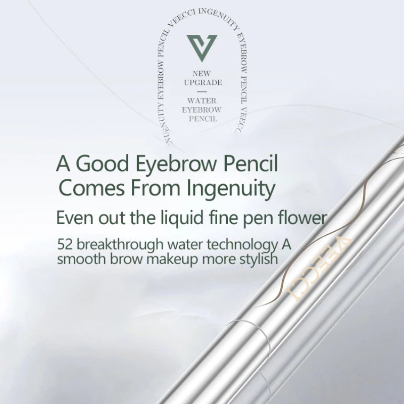 VEECCI Liquid Water Eyebrow Pencil Waterproof Sweat Resistant And Long-Lasting