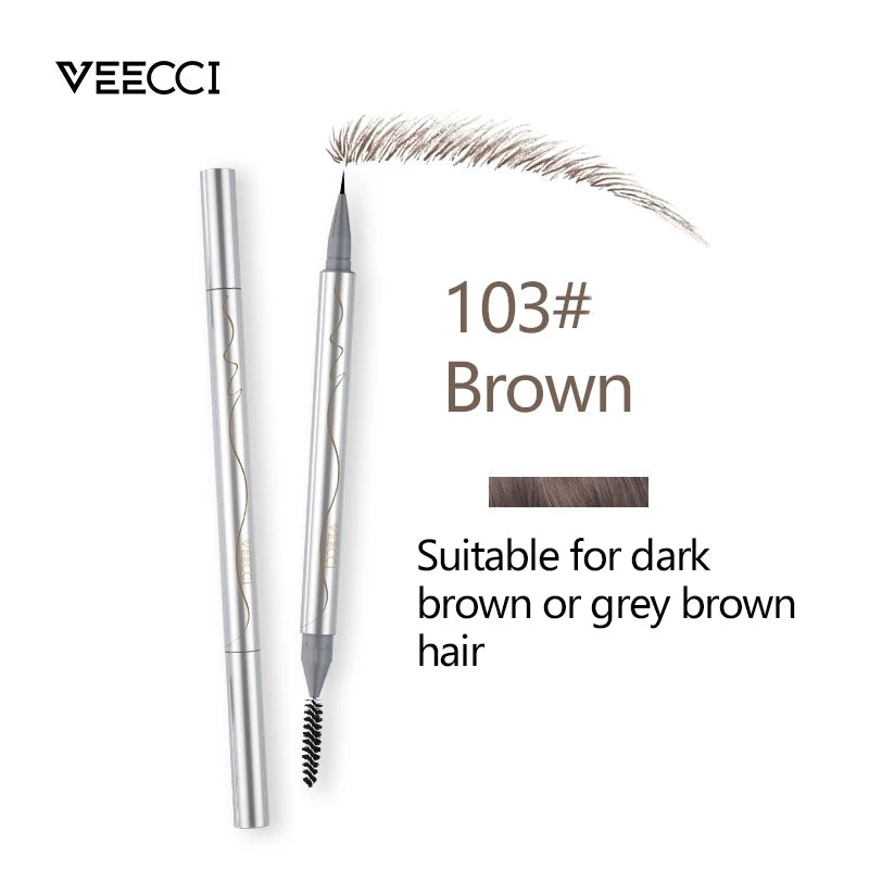 VEECCI Liquid Water Eyebrow Pencil Waterproof Sweat Resistant And Long-Lasting