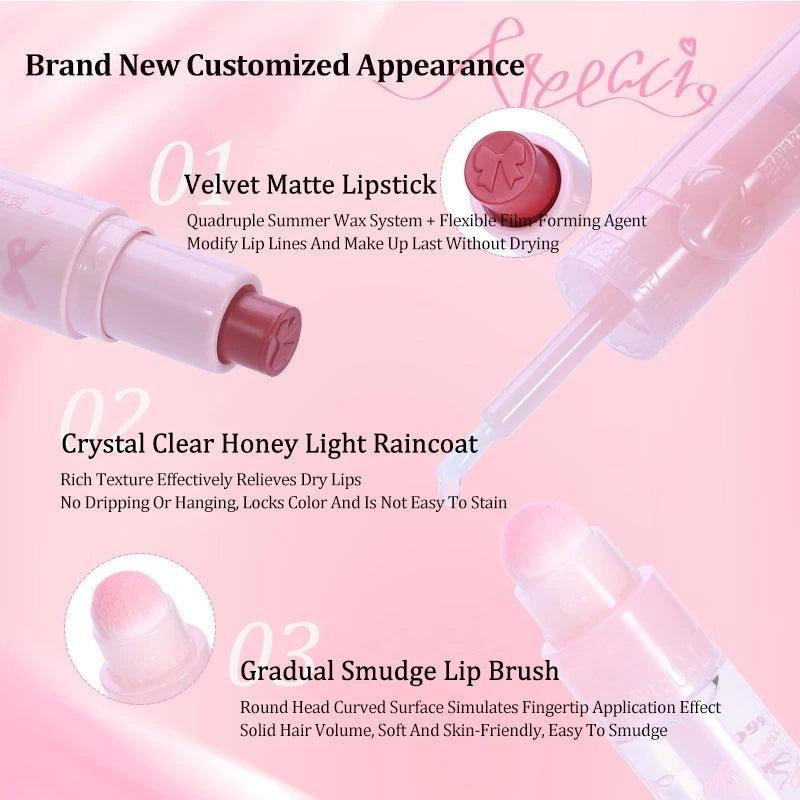 VEECCI Effect Two Tone Lipstick Moisturizing Cup