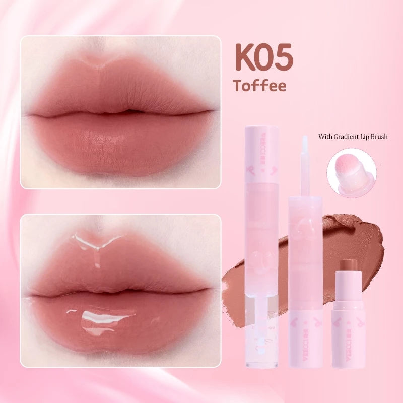 VEECCI Effect Two Tone Lipstick Moisturizing Cup