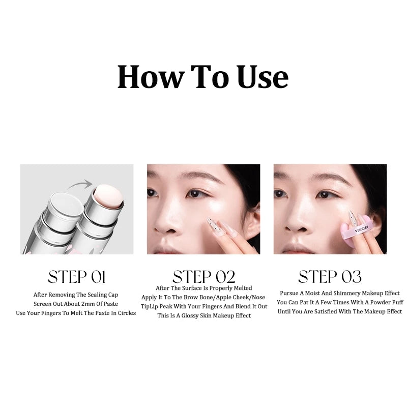 VEECCI Highlighter Stick Flash Multi-Purpose Face 3D (5g)