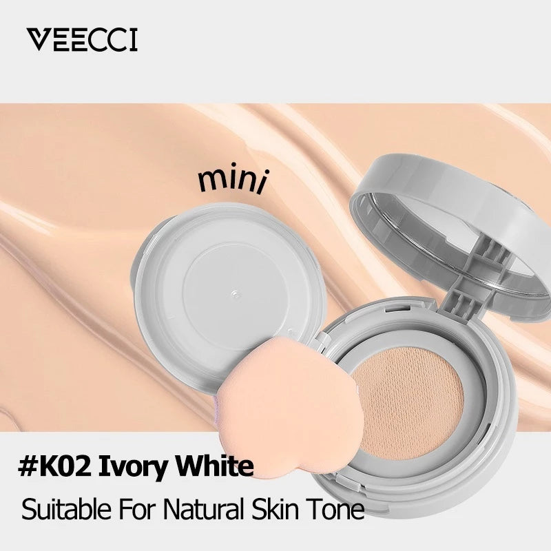 VEECCI BB Cushion Foundation Oil-Control Natural Lightweight Waterproof 12H (10g)
