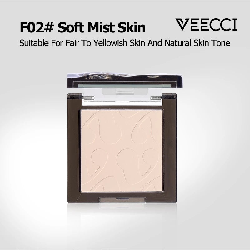 VEECCI Pressed Powder Small And Portable Oil Control Long-Lasting Makeup Concealer (3g)