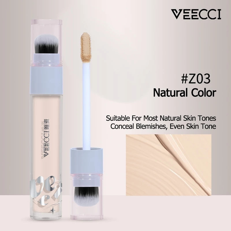 VEECCI Concealer Thin Fits Well Does Not Get Stuck Comes With Brush Head Easy To Use 3.8g