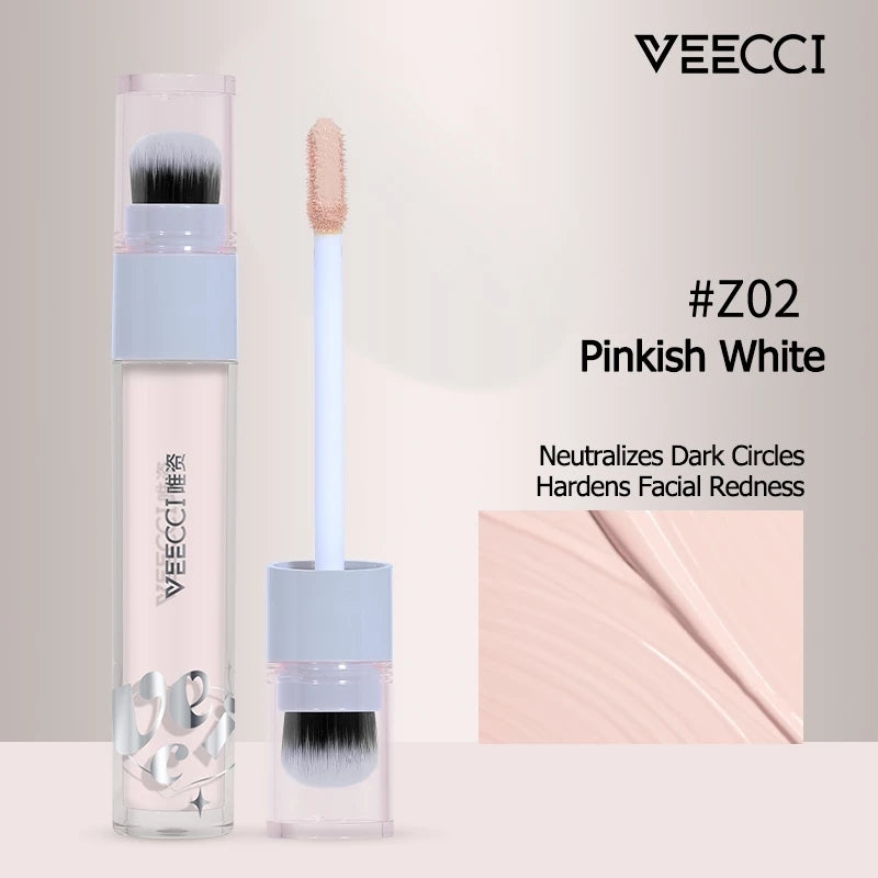 VEECCI Concealer Thin Fits Well Does Not Get Stuck Comes With Brush Head Easy To Use 3.8g